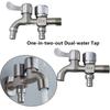 Dual-water Mop Pool Faucet Stainless Steel Dual-water Tap Expansion Faucet Washing Machine