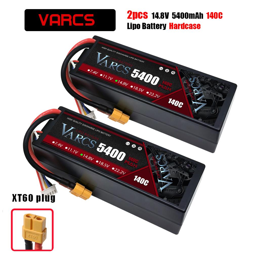 VARCS 4S Lipo Battery 130C 140C 8000mAh 8400mAh 7500mAh 6300mAh 5400mAh XT60 EC5 TRX T/DEANS XT150 Plug for RC 1/8 Buggy Car