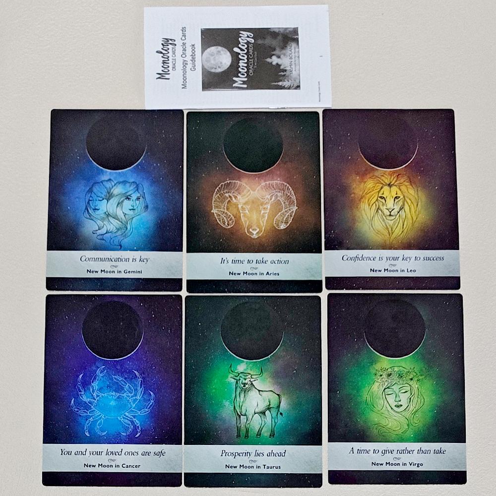 Moonology Oracle Cards 12*8.5cm 44 Card Deck with Guidebook, Moon Phase & Astrology Cards for Daily Guidance