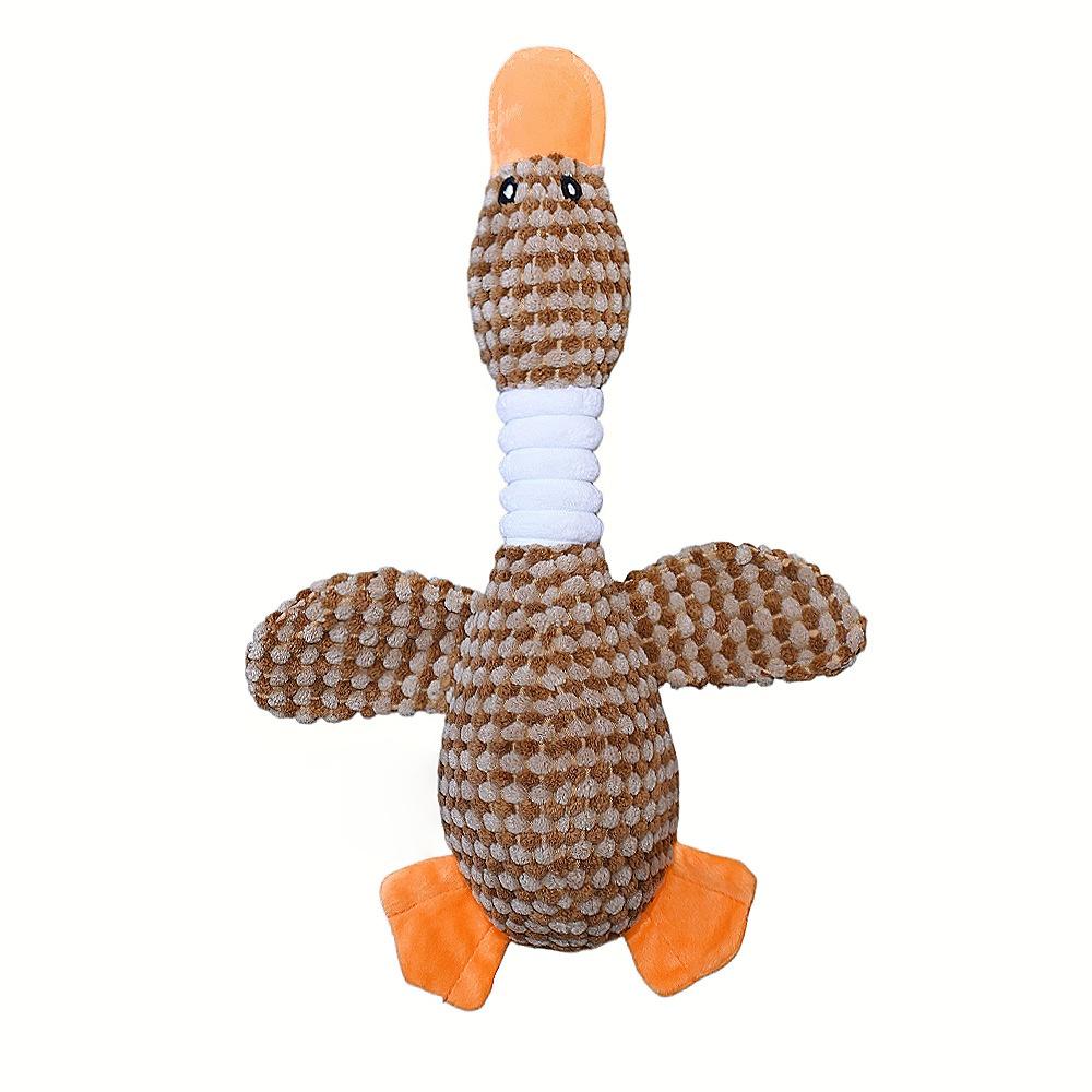 NCIPET Dog squeaky toy, plush wild goose chew toy for cats, durable bite-resistant pet supplies for self-entertainment