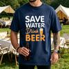 Drink Beer Unisexs Shirt Funny Beer Quotes Tee Dad Tshirts Beer Lover Gift Alcohol Humor Tshirt Party Unisexs Tee Clothing