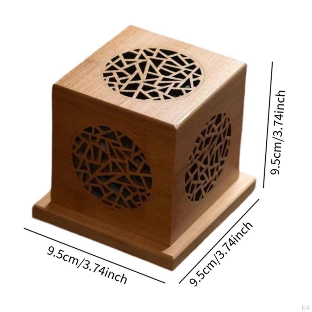 Подставка для благовоний из дерева для настольного использования с крышкой-релаксом