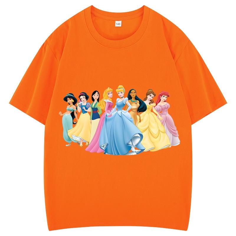 Unisex Princess Clothes Snow White and The Seven Dwarfs Trend Harajuku Short Sleeves Tshirt Fashion T-shirt