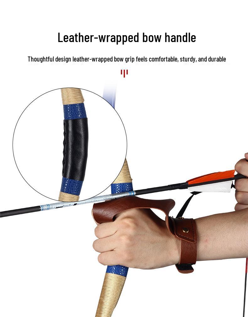 C7 Traditional Ming Han Bow & Arrow Set: Antique Mongolian Archery Equipment for Museums, Scenic Areas, Schools, and Team Building.