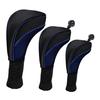 3Pcs Golf Club Head Cover Mesh Golf Club Headcovers with Interchangeable No. Tags 3 4 5 6 7 X for Fairway Woods Driver Hybrids