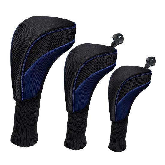 3 шт. Чехол для клюшки для гольфа, сетчатый чехол для клюшки для гольфа со сменными элементами