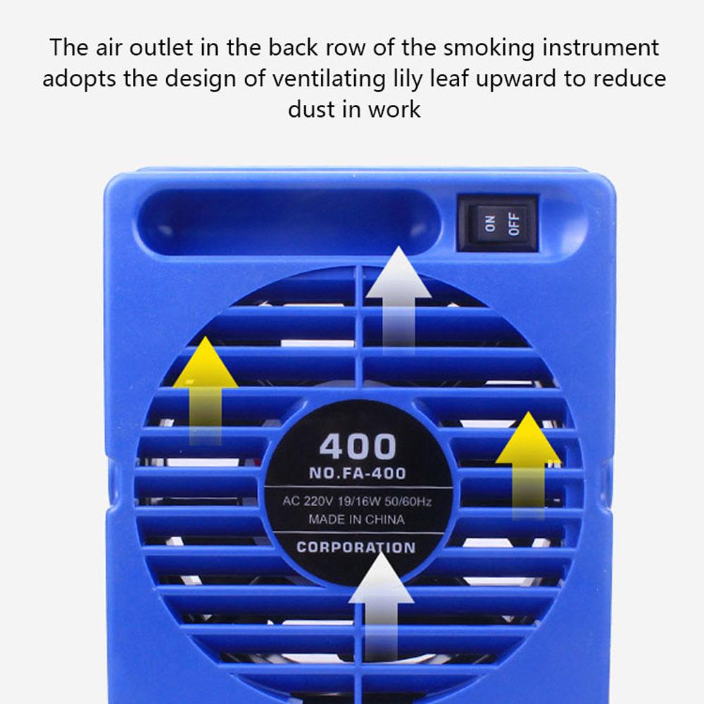 FA-400 Паяльник Дымопоглотитель Вытяжка для пайки Воздуходувка Настольный вытяжной вентилятор