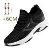Fashion Spring New Men Elevator Shoes Height Increase Sneakers for Men Casual Insole 6cm Mesh Breathable Shoes Taller Male Sports 37-43