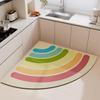 Non-Slip Waterproof Kitchen Floor Mat: Wash-Free, Oil-Proof, Absorbent Diatomaceous Earth Corner Pad