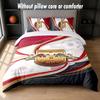 RB Leipzig Football Design Bed Bedding Set 1 Duvet Cover + 2 Pillowcases Soft Breathable Household Bed Linens