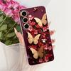 For Samsung Galaxy S25+ S25 2026 Cute Flower Butterfly Cat Painted Case For Samsung S25 5G S25Plus Soft Silicone TPU Phone Cases