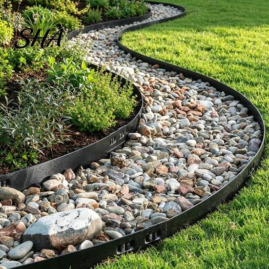 Steel Edging Fasteners 10Pcs 12" Landscape Stakes, Heavy Duty Garden Anchoring Spikes, Long Ground Anchors for Soil Border Stakes Outdoor Lawn Terrace