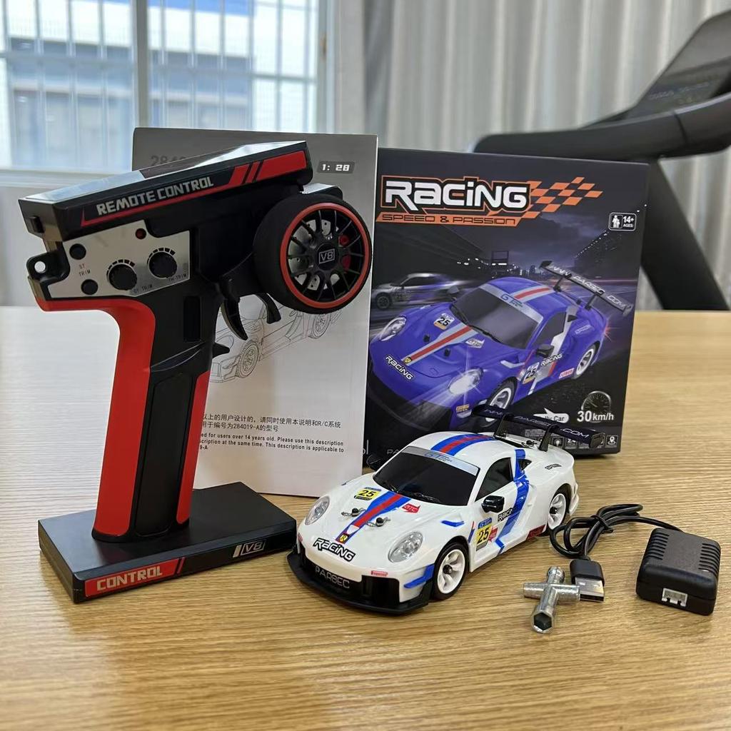 WLtoys 284019-A 284191 1:28 2.4G Радиоуправляемая Машинка со Светодиодной Подсветкой 4WD Гироскоп 30 км/ч Машина на Дистанционном Управлении Внедорожник Дрифт Машинка Игрушки для Детей