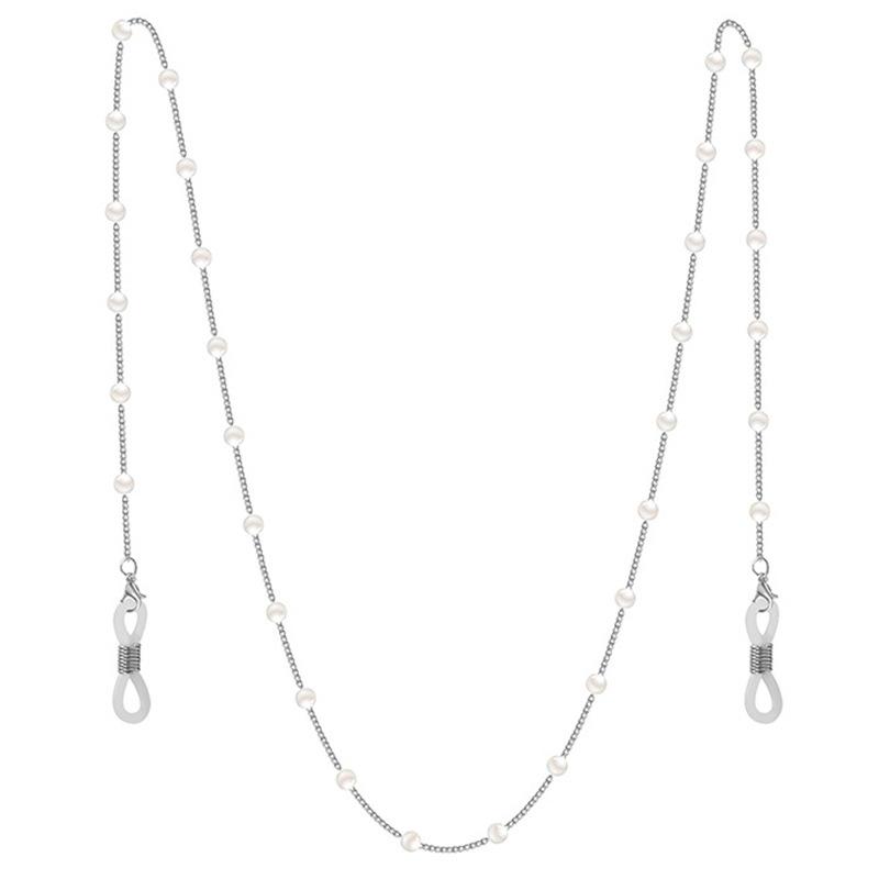 Тонкие искусственные жемчужины солнцезащитные очки цепочки ремешки шнурки золотистые бусины цепочка стиль сращивания цепочка очки подвеска держатель шнур шнурок