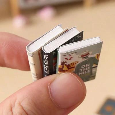10/20 шт. Смешанные микро искусственные мини-книги на английском языке, 1:12 Аксессуаров для кукольного домика, Модели мебели для DIY, Украшения, Подарки на Новый год, Рождество