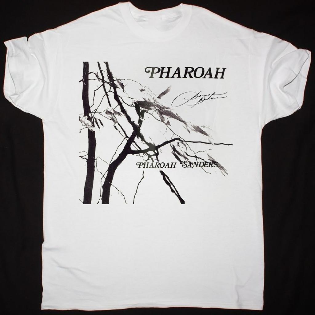 Rare Pharoah Sanders Pharoah Signature White S to 5XL T-Shirt Gift Fans 22D187