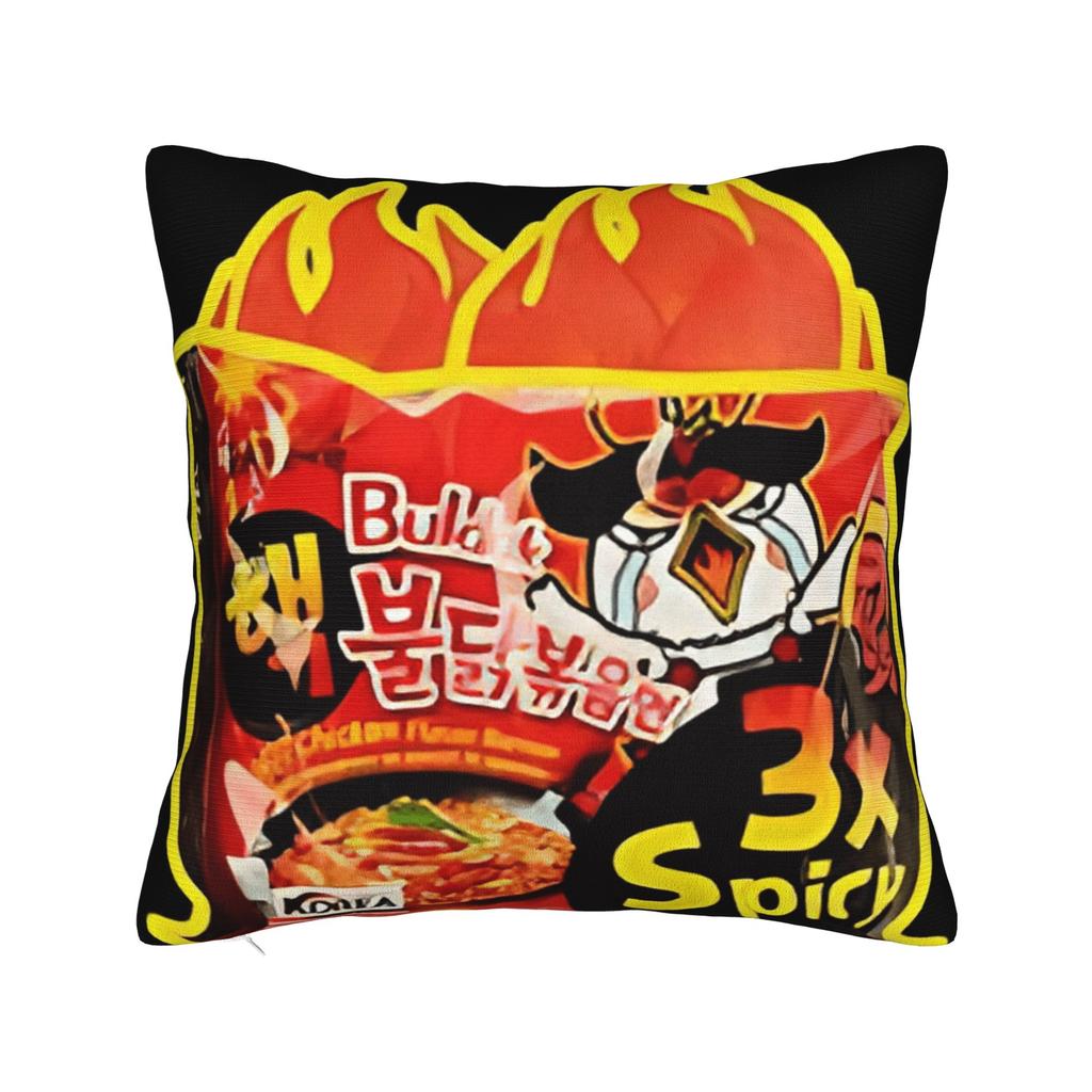 Наволочки для подушек Buldak 3X HOT CHICKEN SPICY RAMEN Винтажная наволочка для стула, дивана, домашнего декора Уютная наволочка