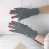 Women Warm Gloves Winter Touchscreen Gloves with Colored Nails Windproof Thermal Gloves for Running Errands Cycling Driving