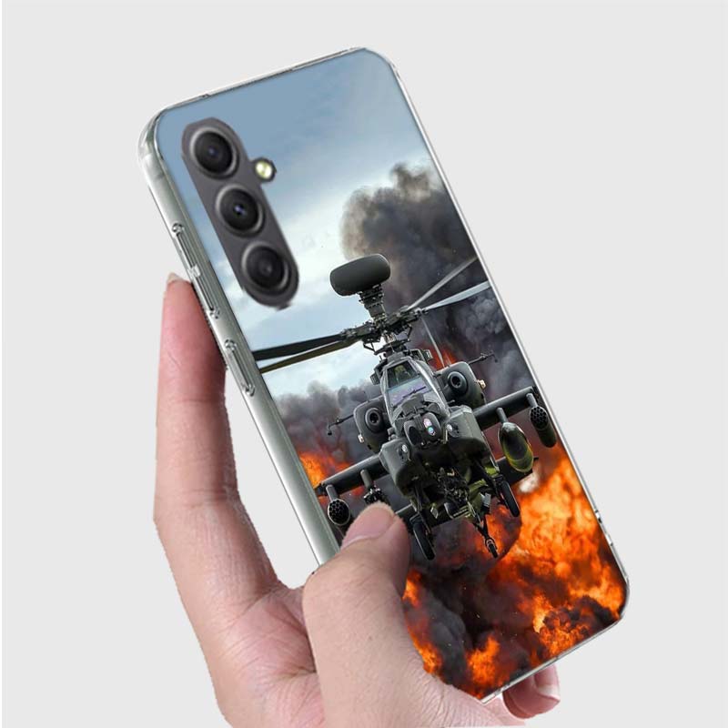 Fighter Jet Phone Case for Samsung A16 A26 A36 A56 A17 A37 A57 A07 A06 A02S A03 A04S A05S Galaxy Note 20 10 A50S A71 A51 A31 A30