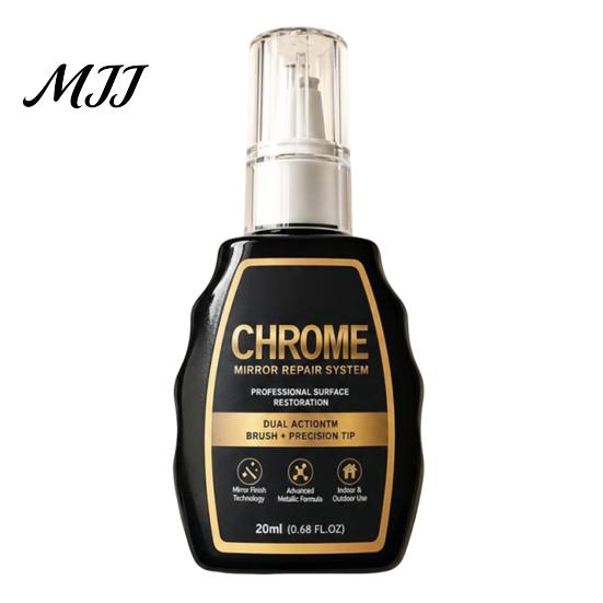 Chrome Finish Touch Up Repair Pen, Car Wheels Rims Paint Portable Marker Surfaces Restoration Tool for Automotive Trim Silver Scratch