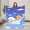 Bubu Dudu Flannel Blanket Winter  Super Soft Throw Blanket for Kids Adult Outdoor Print Bedspread Sofa Bed Cover