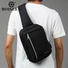 Boiseen Новая мужская нагрудная сумка Деловая большая вместимость Молния Наплечная сумка USB зарядка Сумка для хранения