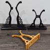 Fan Stand Made of Imitation Ebony Wood, Hollow Fan Stand, Palace Fan Base, Beech Wood Fan Stand, Solid Wood Fan Stand, Fan Holder