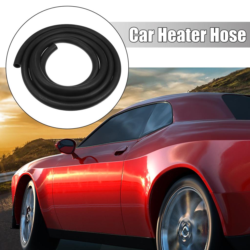 X AUTOHAUX Автомобильный нагреватель Гибкий Прямой Автомобильный Нагреватель 300см 16мм Внутренний Диаметр Шланг, Шланг, Многоцелевой Шланг, Резина, Черный, Длинный,