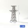 1шт 1:100/1:200 Башня Высокого Напряжения Моделирование Железная Дорога Поезд Песочный Стол Сцена Макет Сборка Игрушки Мини Модель Электростанция Башня