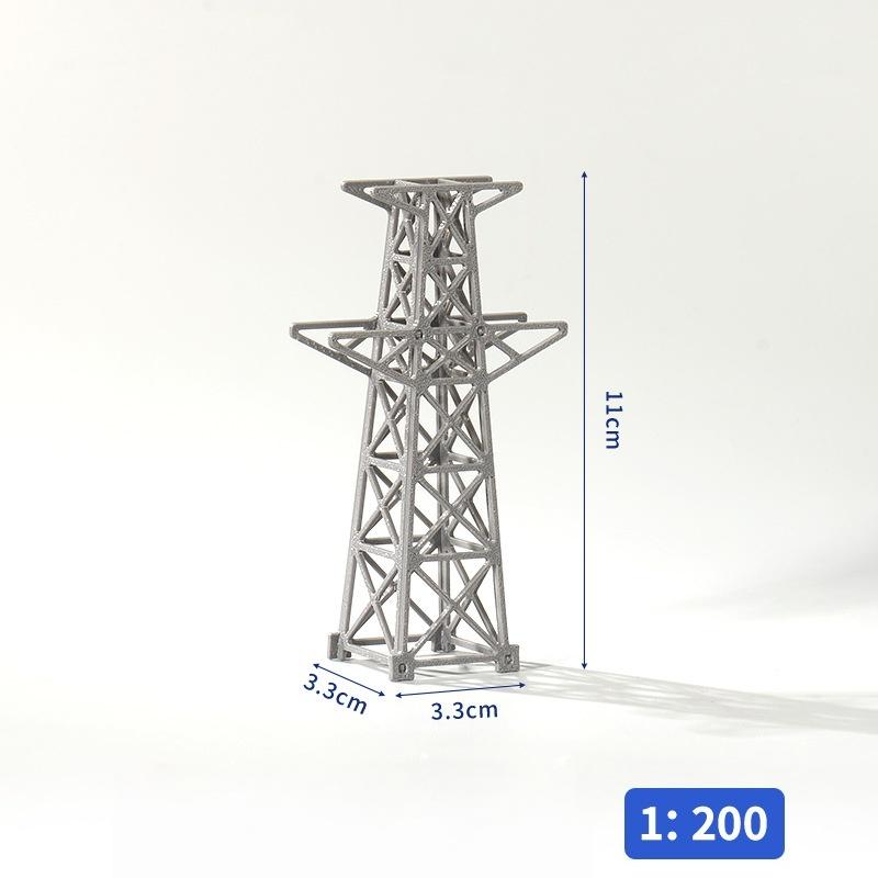 1шт 1:100/1:200 Башня Высокого Напряжения Моделирование Железная Дорога Поезд Песочный Стол Сцена Макет Сборка Игрушки Мини Модель Электростанция Башня