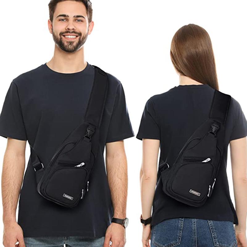 Мужская противоугонная нагрудная сумка, сумки через плечо, сумки-мессенджеры для коротких поездок, мужская кожаная сумка-слинг, сумка через плечо с USB-зарядкой, школьная