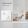 Bull 86-Type White 10A Six-Hole Wall Socket Panel (5-Pack)