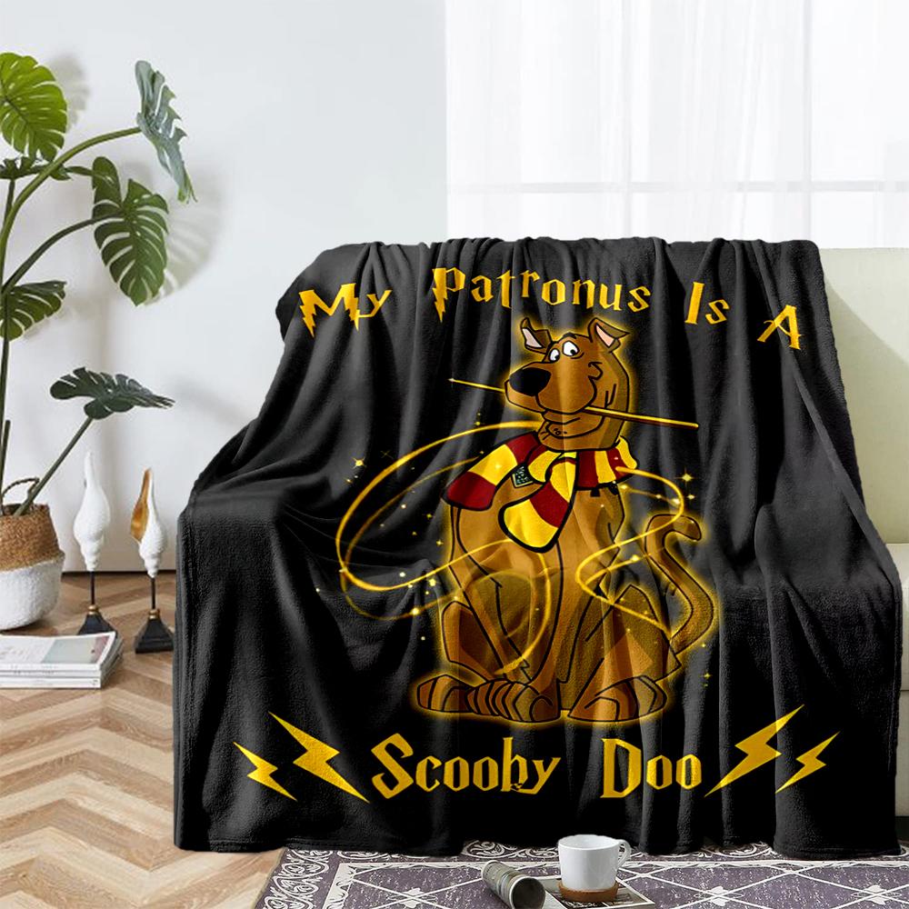 Scooby-Doo Theme Printed Blanket - Perfect for Couch, Bed, Travel & Outdoor Use | Machine Washable, Cozy & Durable.