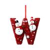 2D 26 Letter  Christmas Ornaments Acrylic Flat Christmas Tree Home Decorations Ornaments