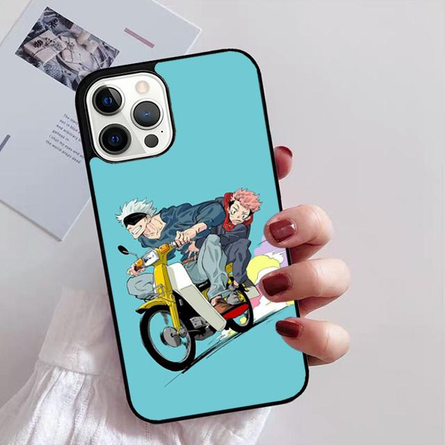 Чехол для телефона Satoru Gojo Jujutsu Kaisen для iPhone 11 12 13 14 Pro Max mini XR XS SE 2020 6 7 8 Plus Samsung S21 S22 Coque Fundas