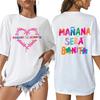 Karol G Maana Ser Bonito Merch Tshirt UNISEX Women Summer Cotton YK Clothing Fashion Round Neck Short Sleeved Top Streetwear