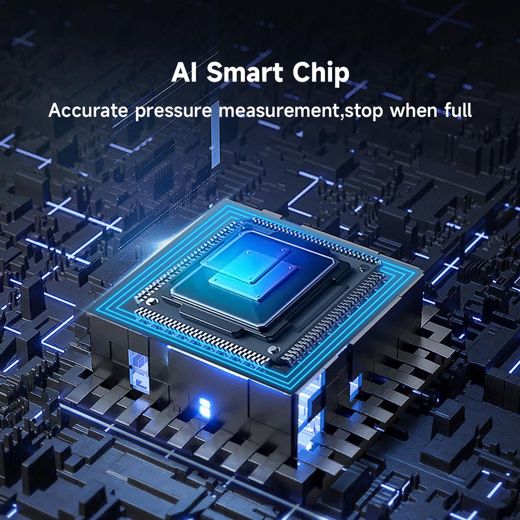 Накачиватель шин, воздушный компрессор, автомобильный многоцелевой электрический шинный насос, автоматический адаптер питания с цифровым дисплеем, манометр