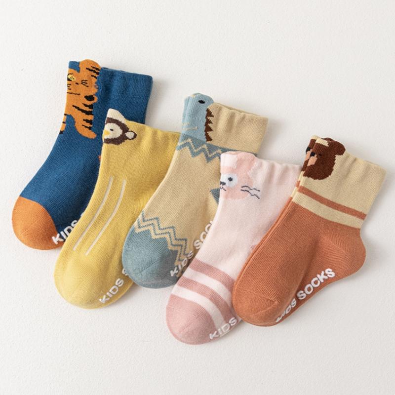 Newborn Plush Sock Autumn Winter Warm Kids Middle Tube Socks  Anti-Cold Baby Footwear Cute Cartoon Children Socks