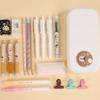 Cartoon Pencil Case Plastic Stationery Organizer Large Capacity Pencil Box