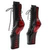 Without Boot 20CM High Pole Dance High Heels Size Sexy Front Lace Up Sexy Night Show Low Boots Heel Free YKC
