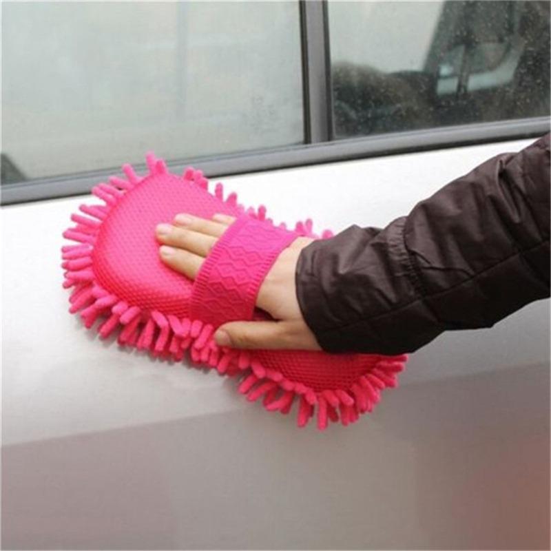 Micro Fiber Chenille Anthozoan Home Furniture Wash Gloves Washer Supplies Multi-functional Car Brush Home Scrubbing Bathroom Kitchen Cleaning Supplies