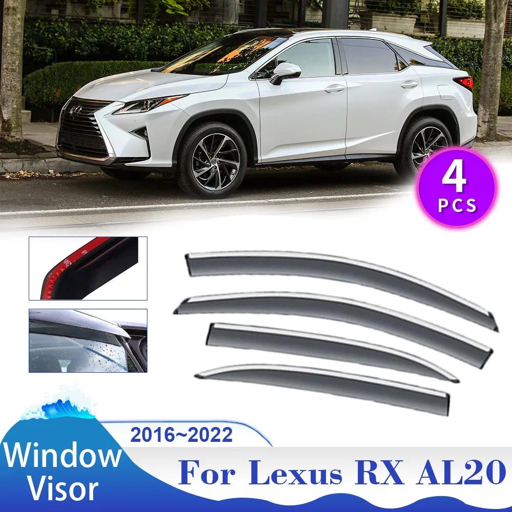Козырек на окно для Lexus RX 450h AL20 200t 2016~2024 2017 автомобильный солнцезащитный козырек от дождя дефлектор боковые вентиляционные отверстия дымовые крышки внешние аксессуары