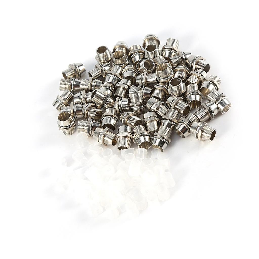 50 шт. серебристого цвета 5 мм светодиодные держатели панель дисплея резьба монтажный размер 8 мм