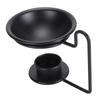 Wax Warmer Decorative Support Dry Burning Iron Tealight Holder Essential Oil Warmer for Living Room
