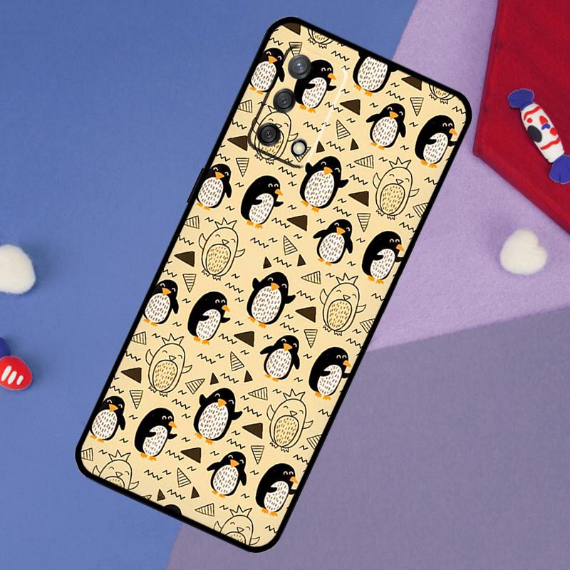 Cute Kawaii Penguin Case For Oppo A5 Pro A6 A57 A17 A78 A54 A74 A94 A76 A16 A96 A18 A40 A60 A80 A38 A58 A98 A15