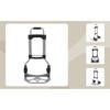 Folding Aluminium Hand Truck for Industrial and Household ,Transport Trolley with 70 kg Load Capacity and 2 Wheels, Foldable