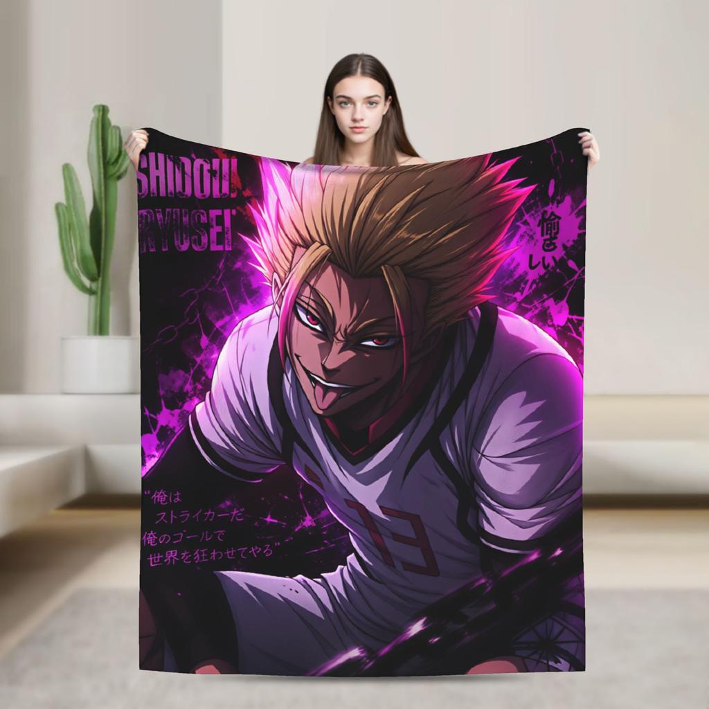 Ryusei Shidou Flannel Blanket Warm Throw Blanket for Living Room Decorative Novelty Bedspread Sofa Bed Cover