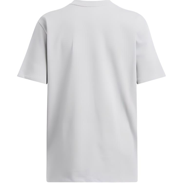 Under Armour Удобная свободная футболка с круглым вырезом и коротким рукавом, женские топы Modern-Gray 1386853-012