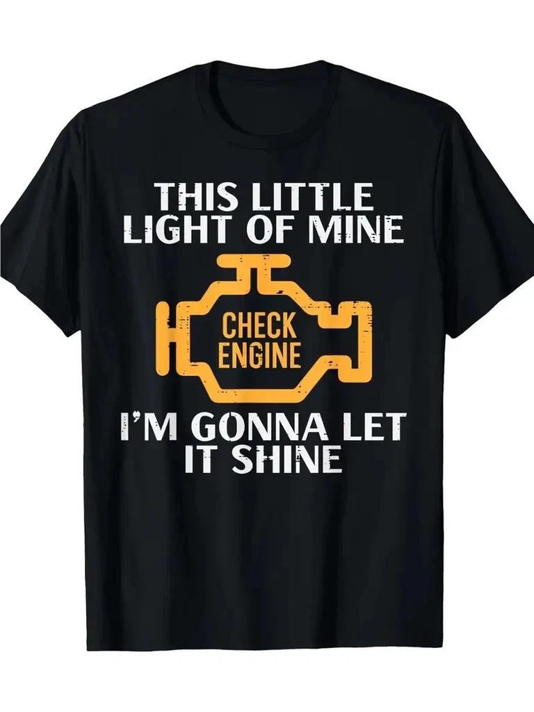 Men'S Vintage Car Enthusiast T-Shirt - Funny Mechanic Gift with "This Little Lig