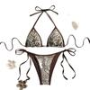 1011 European and American new beach vacation hottie Maillard split swimsuit bikini bikini